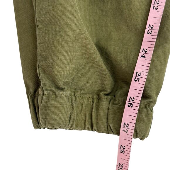 Everlane Cargo Jogger Men Size Medium Organic Cotton Canvas Pant Army Green - Picture 14 of 16